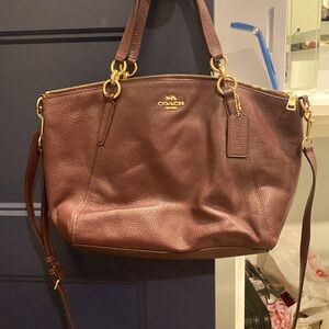 Coach Pebble Leather Mini Kelsey Satchel Crossbody